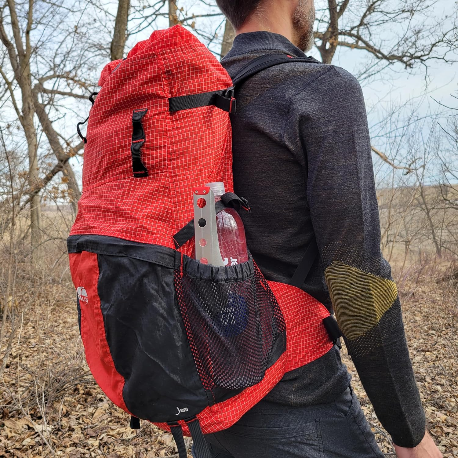 Ultralight Backpacking Trowel, 0.48 Oz (13.5G) Red - Grass Green image number 6