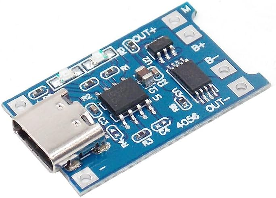 10Pcs TP4056 5V 1A USB Type-C 18650 Lithium Battery Charging and Protection Board image number 1