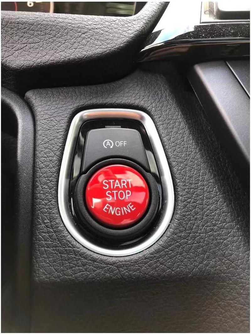 Car Engine Start Stop Switch Button Cover with off Start&Stop for BMW F20 F21 F52 F22 F23 F45 F46 F30 F35 F34 F32 F36 F10 F18 F12 F13 F01 F02 X1 F48 X3 F25 X4 F26 X5 F15 X6 F16(Yellow) (Red) image number 1