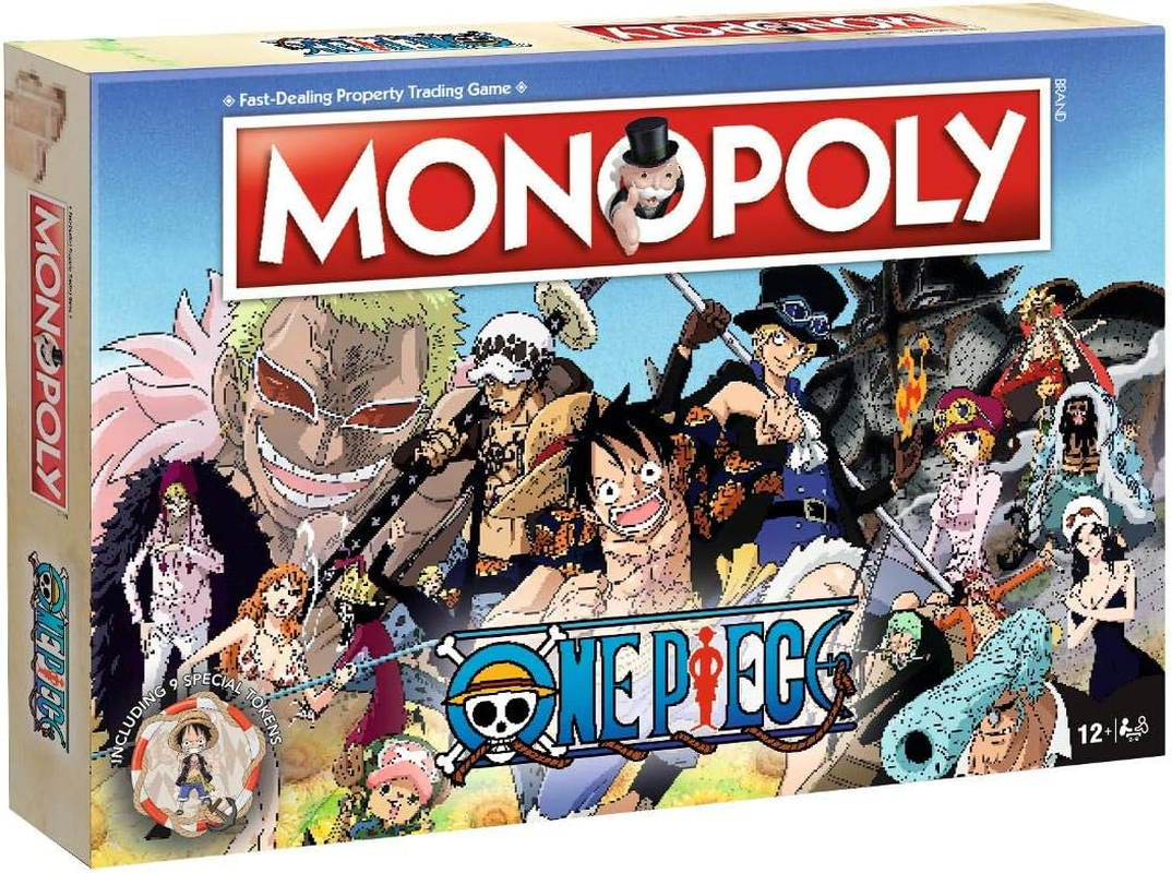 Winning Moves Monopoly One Piece Edition - Popular Board Game One Piece - Strategy Board Game with Family & Friends! - 2-6 Players Aged 12+