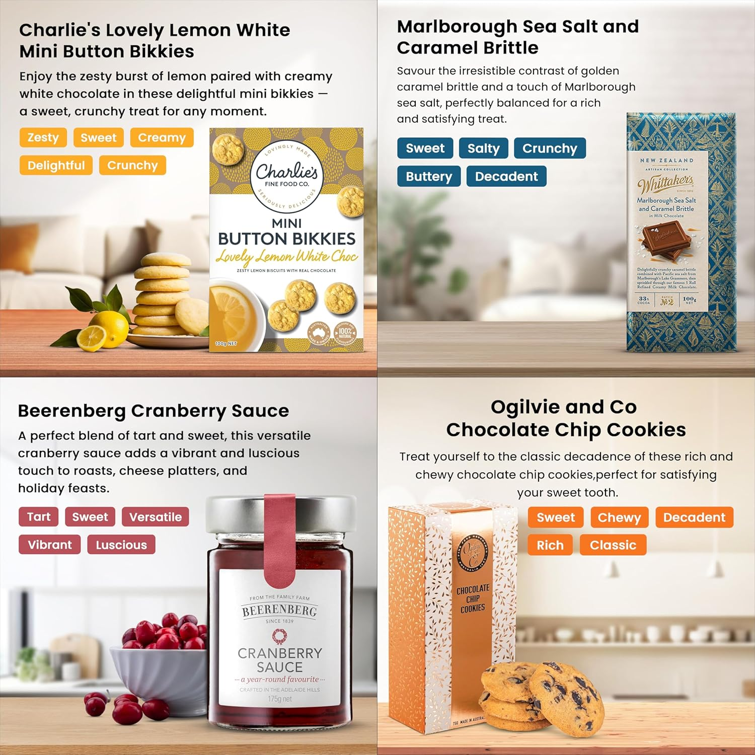 Gourmet Gift Hamper, Tea and Cookie Selection, Thoughtful Birthday or Thank You Gift, Indulgent Delights for Special Occasions image number 6