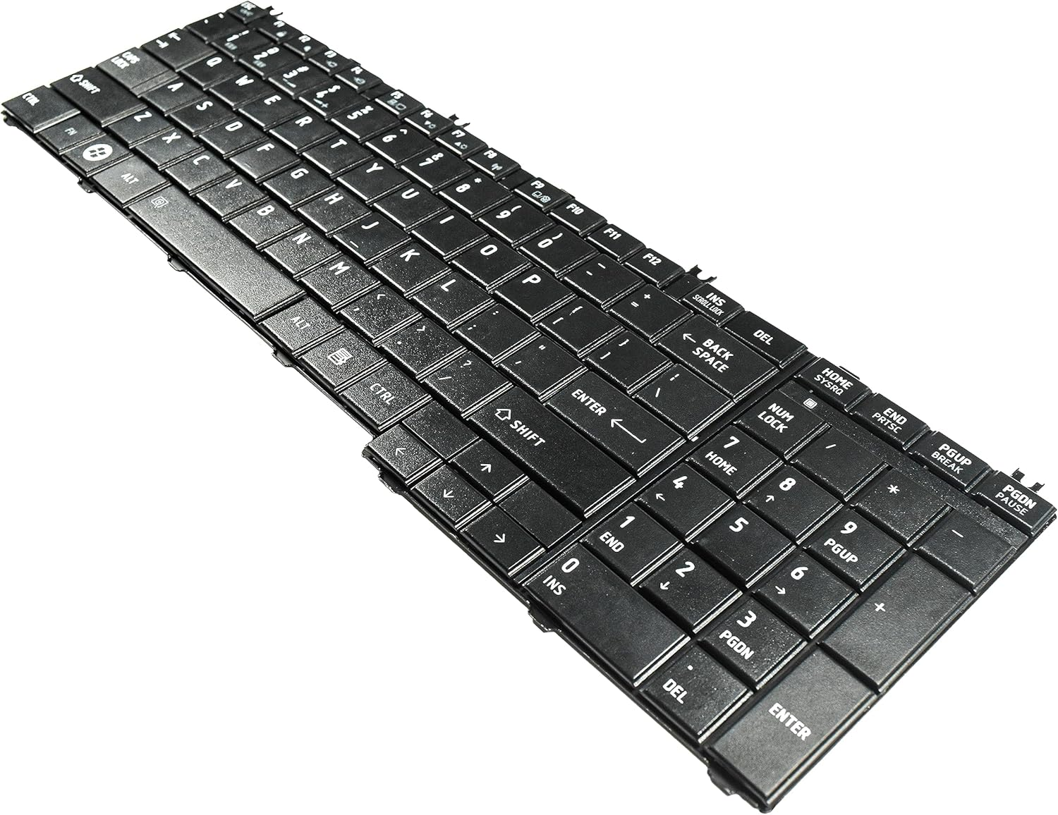 HQRP Keyboard for Toshiba Satellite L750-ST6N01 / L755D-S5104 / L755D-S5150 / L755D-S5160 / L755D-S5162 / L755D-S5164 Notebook + HQRP Coaster image number 3