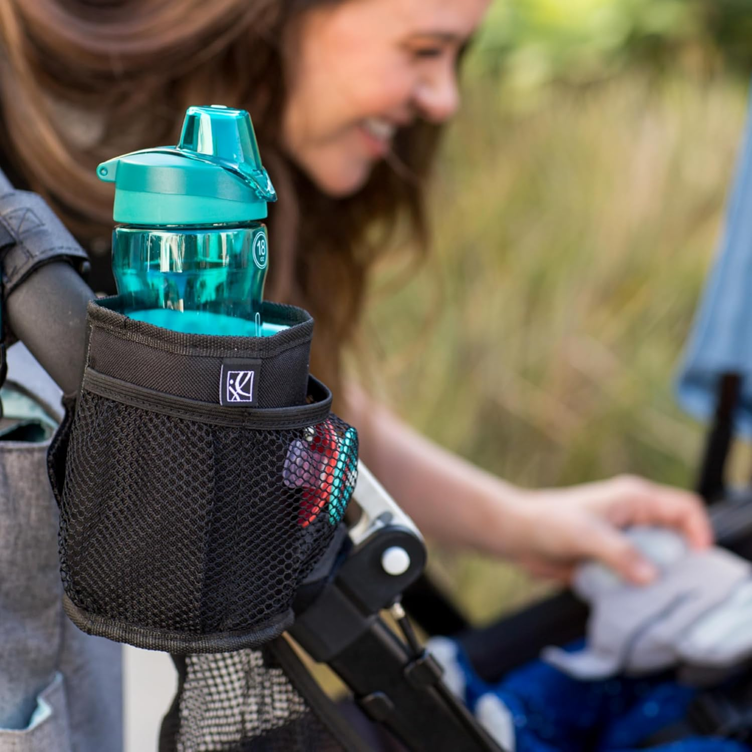 J.L. Childress Cup 'N Stuff Stroller Pocket, Black, One Size image number 3