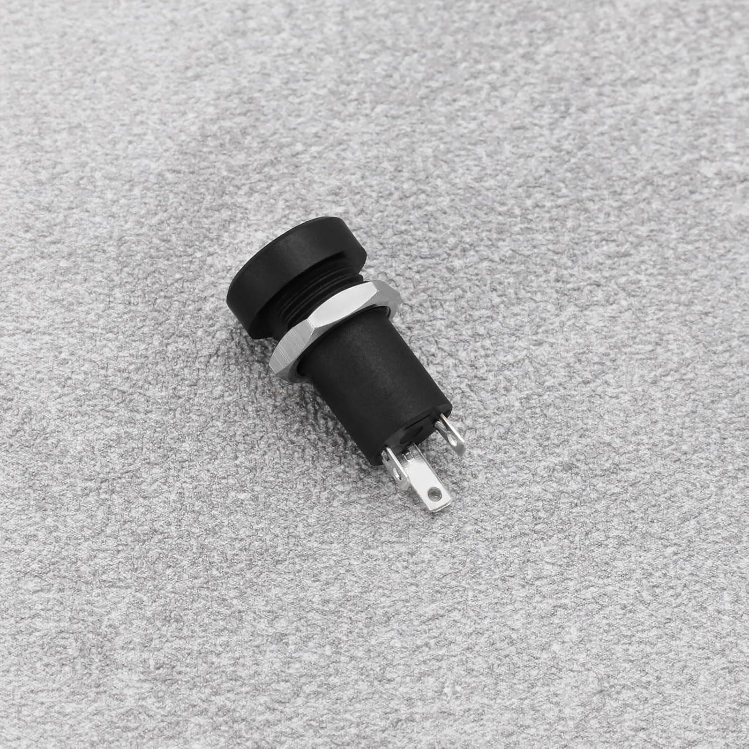 Emsea 5PCS 3.5Mm Audio Jack Socket 3 Pole Stereo Socket Connector Headphone Jack Connector Stereo Solder Panel Black with Nut image number 4