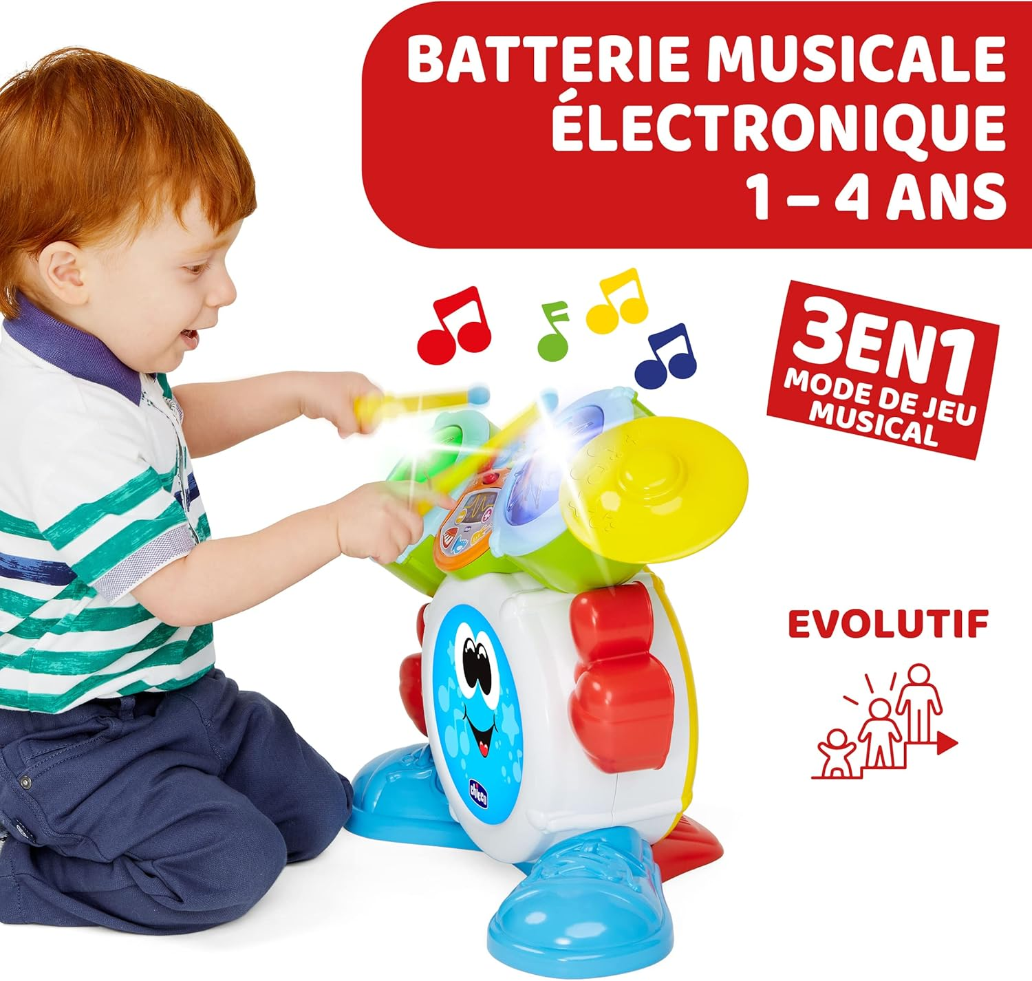 Chicco Rocky the Drum Music Instrument Toy for Kids