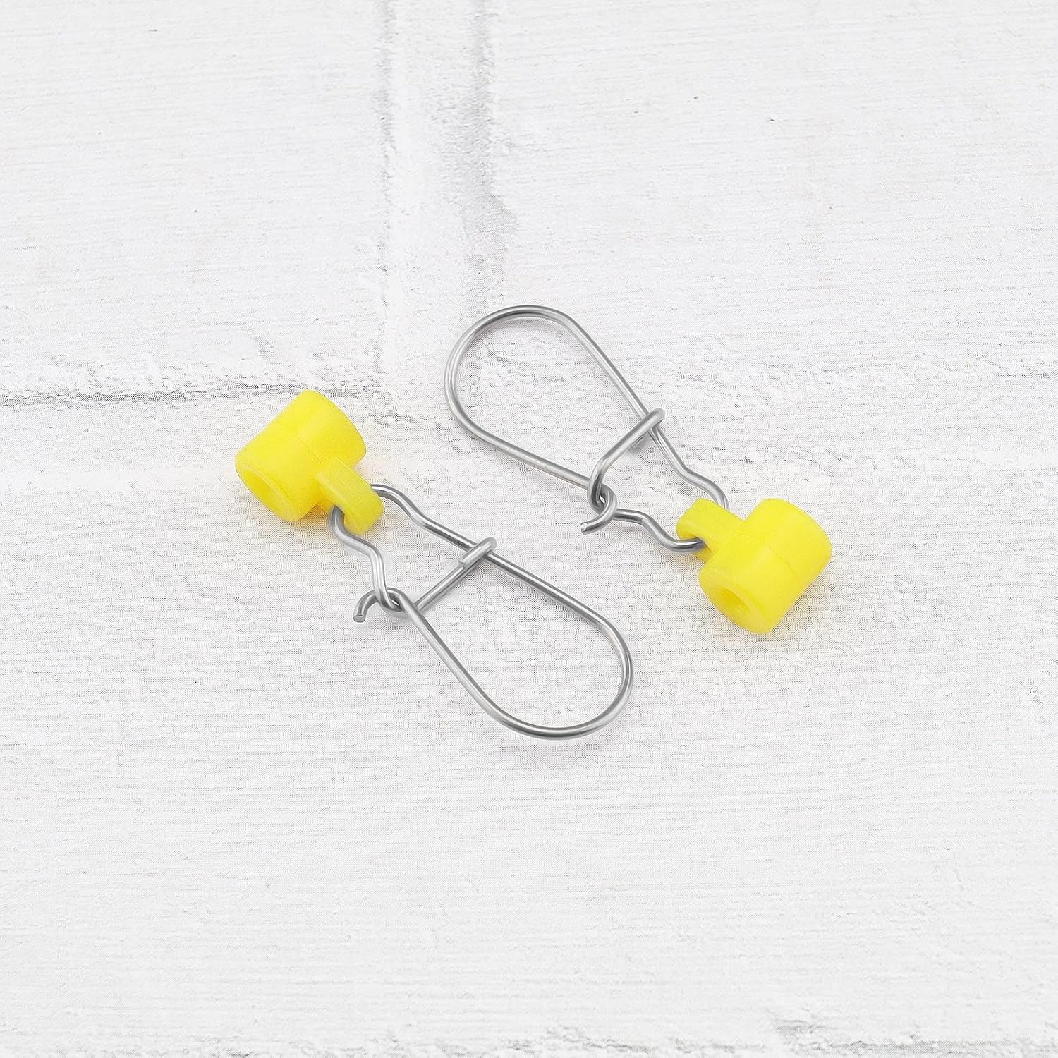 Create Idea 50Pcs Fishing Line Sinker Slide with Duo Lock Fishing Clips Sinker Slider with Hooked Snap Sinker Fishing Line Connector for Fishing Tackle image number 3