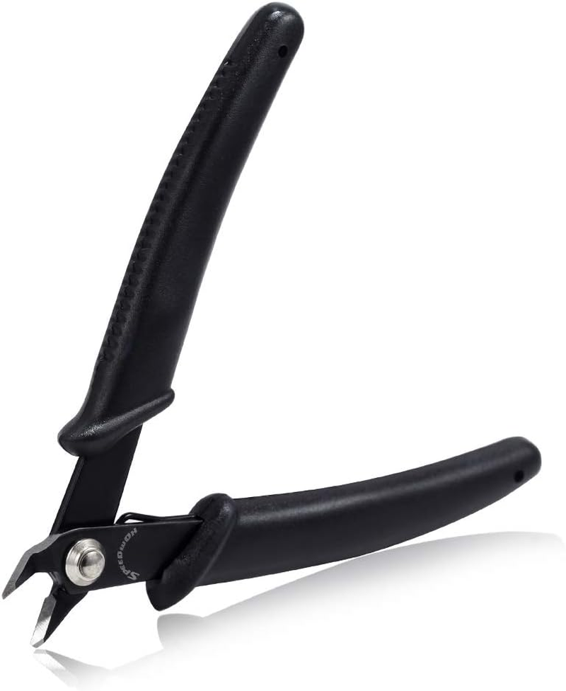 SPEEDWOX Flush Cut Wire Cutters - 5 Inch Diagonal Side Cutting Pliers, Mini Electronic Scissors, Oblique Shear with Internal Spring - Precision Fine Jewelry Making Tool image number 5