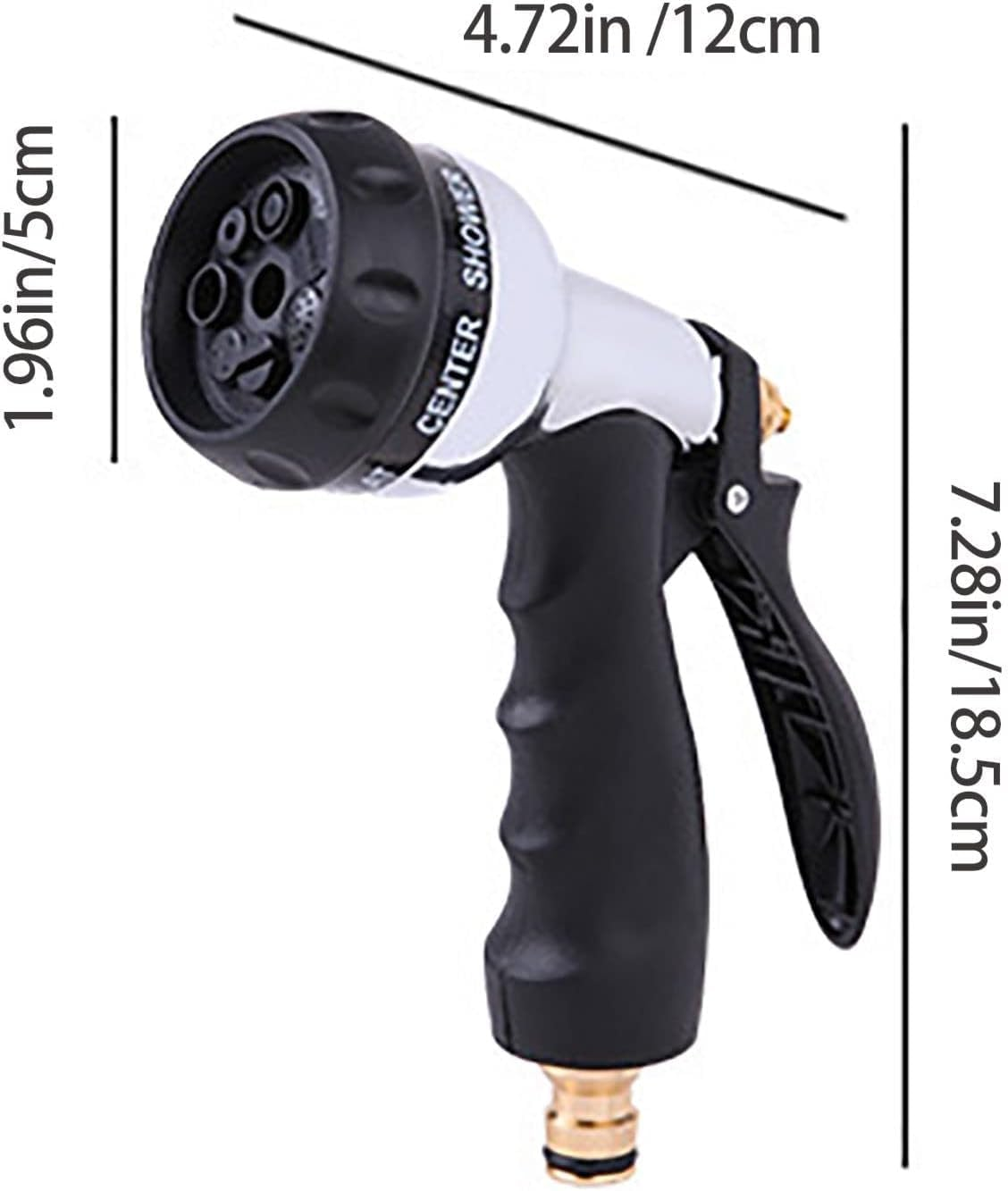 Garden Hose Nozzle, Hose Gun, Pressure Sprayer with 8 Spray Modes, Hose Spray Gun Is Suitable for Watering Plants, Gardens, CAR Washing, Cleaning and Pets, ETC. image number 4
