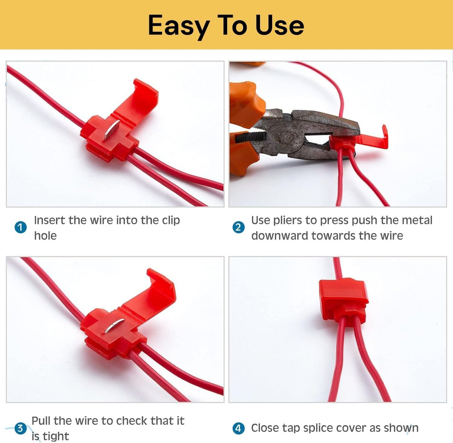 EZONEDEAL 4Pcs 50W 6Ohm Load Resistors - Fix LED Bulb Fast Hyper Flash Turn Signal Blink Error Code image number 2