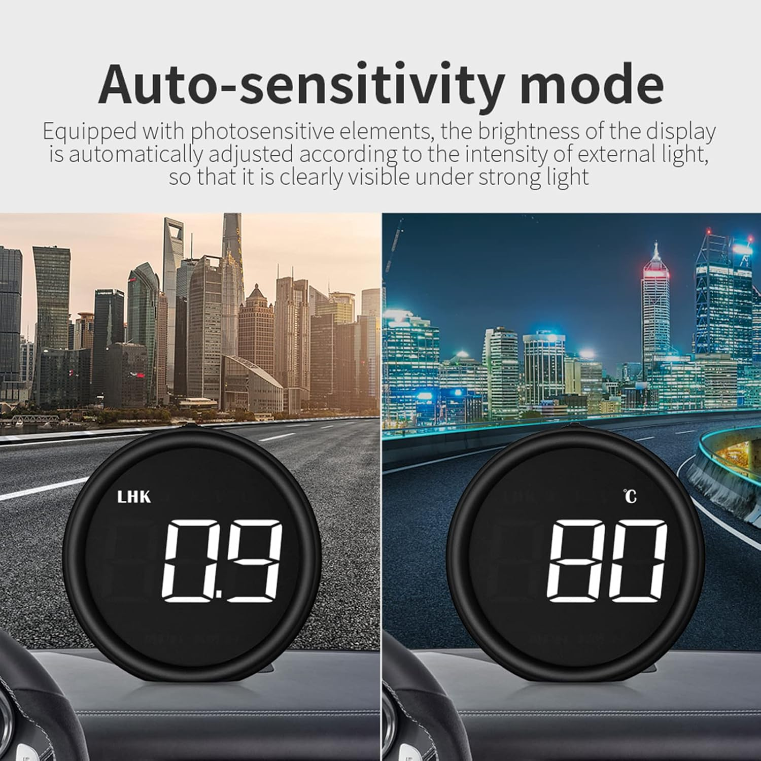 Domary Car New OBDII Speedometer Head-Up Display B1 Multi-Functions Car Diagnostic Detector Speedometer Safe Driving image number 1