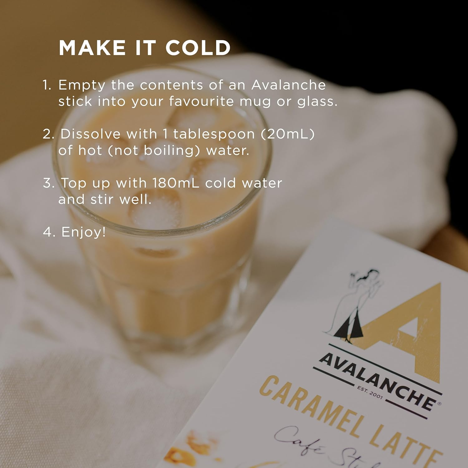 Avalanche Chai Latte Cafe Style 60 Coffee Sticks (Pack of 6) image number 4