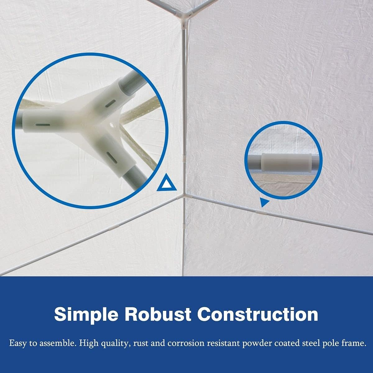 OGL 3X6M Canopy Outdoor Gazebo Tent Party Wedding Tent Outdoor Garden Waterproof Marquee W/4 Removable Walls image number 5