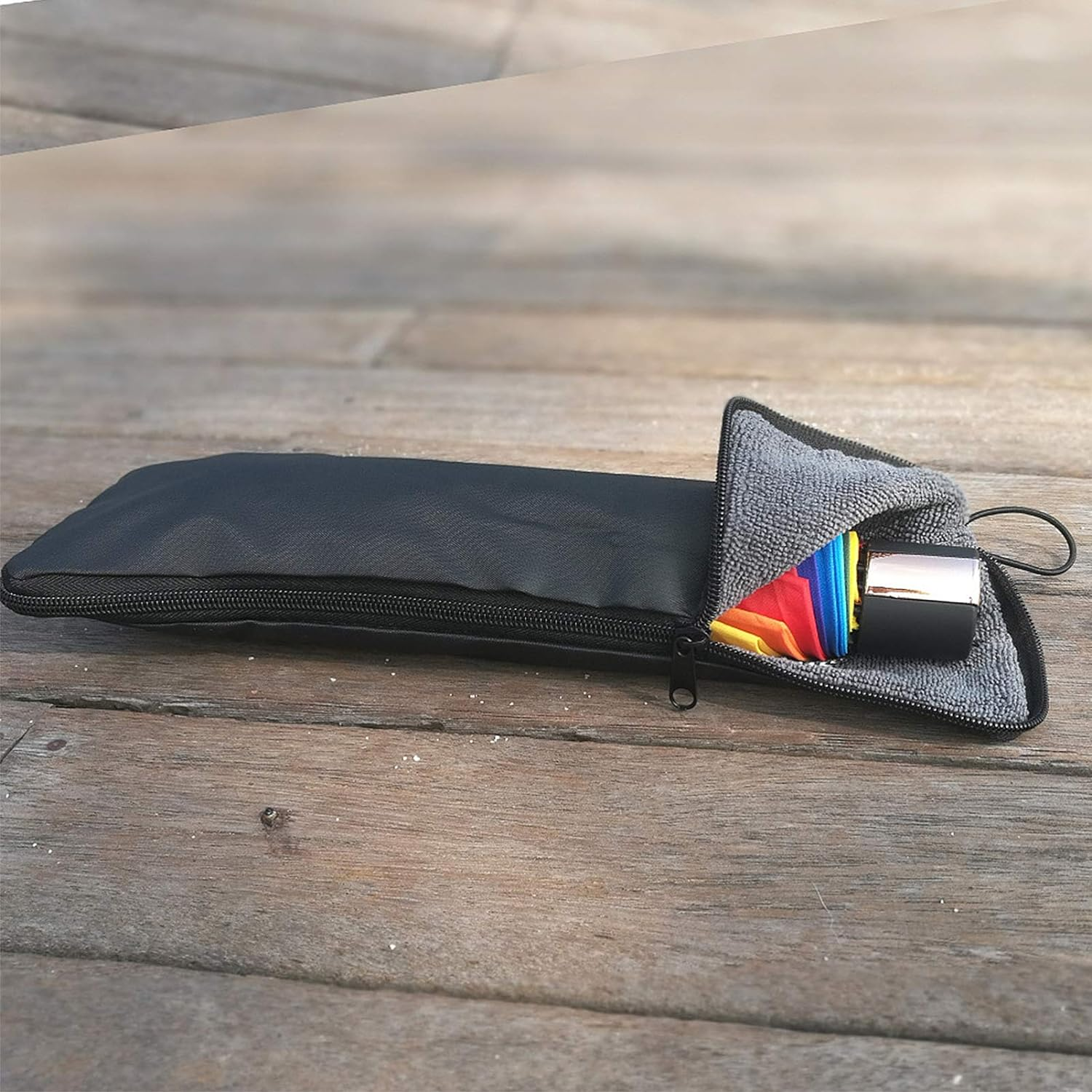 BESPORTBLE Folding Umbrella Bag Umbrella Cover Portable Waterproof Bag Umbrella Bag Umbrella Hanging Bag Umbrella Storage Bag 1Pc (Blue 35Cm) image number 1