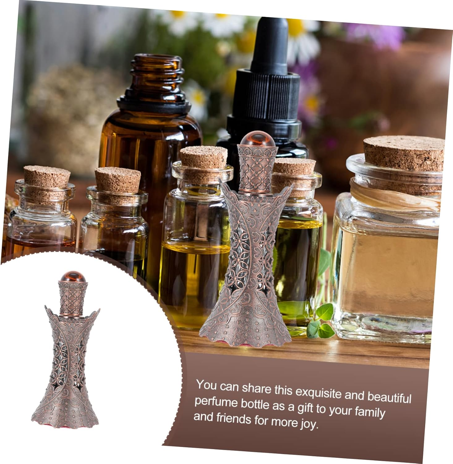 GARVALON Fragrance Diffuser Bottle Empty Perfume Bottles Essential Oil Storage Aromatherapy Home Decor image number 6