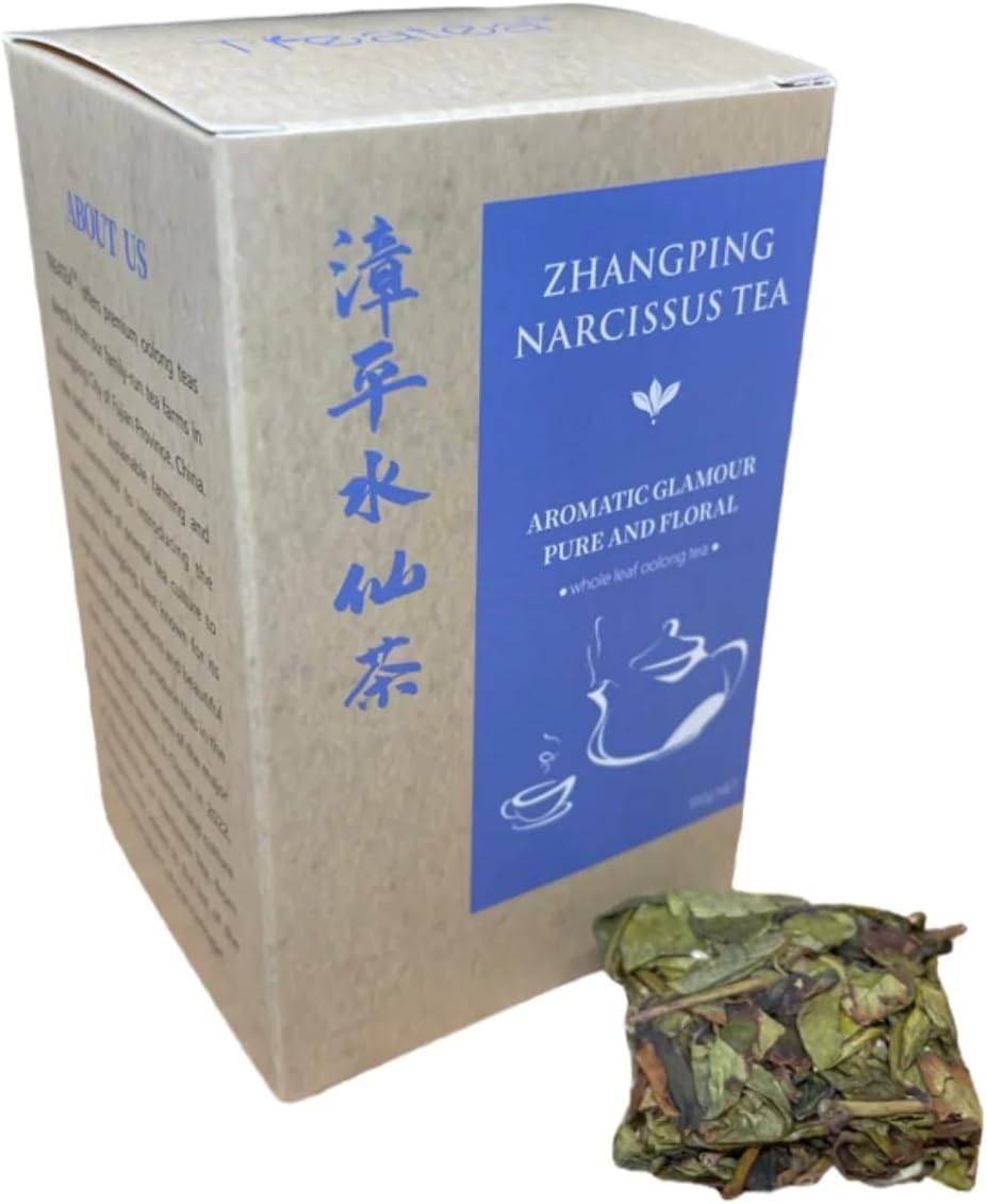 Zhangping Narcissus Oolong Tea 100G Lower Caffeine Best Chinese Oolong Loose Tea Leaves Osmanthus Jasmine Orchid Aroma Summer Winter Best Choice Drink image number 6