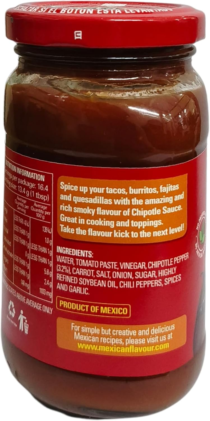 La Costena Chipotle Sauce, 220 G image number 2