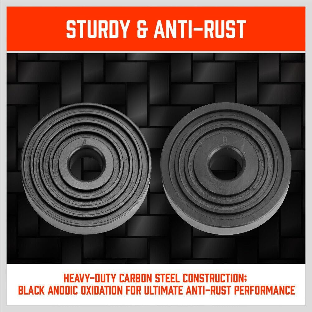 HORUSDY 26-Piece Press and Pull Sleeve Kit - Heavy Duty Bearing and Bushing Removal and Installation Tool Set image number 3