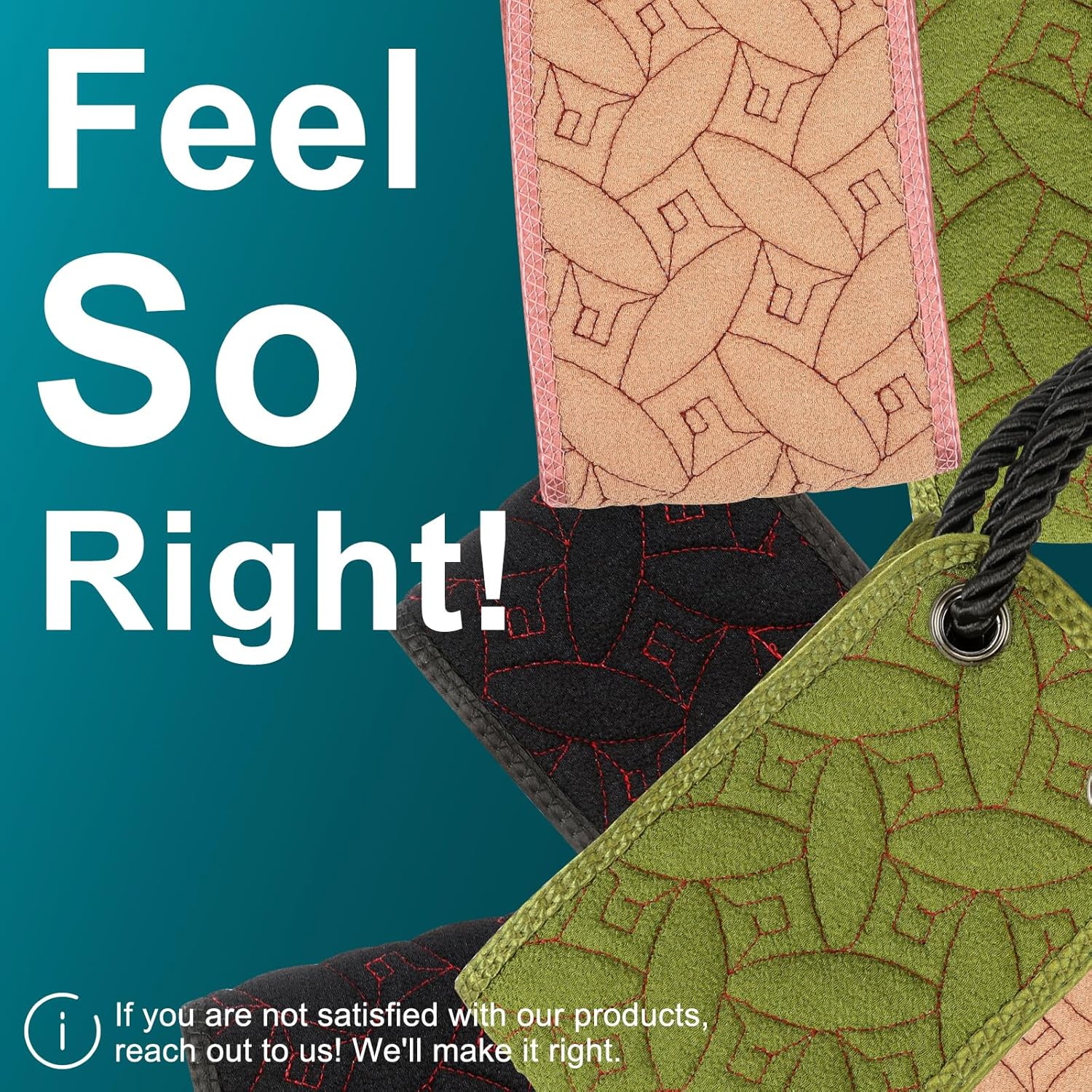 Exfoliating Back Scrubber for Use in Shower, 38.5 Inch Back Washer with Handles, Dual-Sided Body Exfoliator for Daily & Deep Skin Cleaning, Bath Back Scrub Washcloth for Men & Women (Black) image number 6