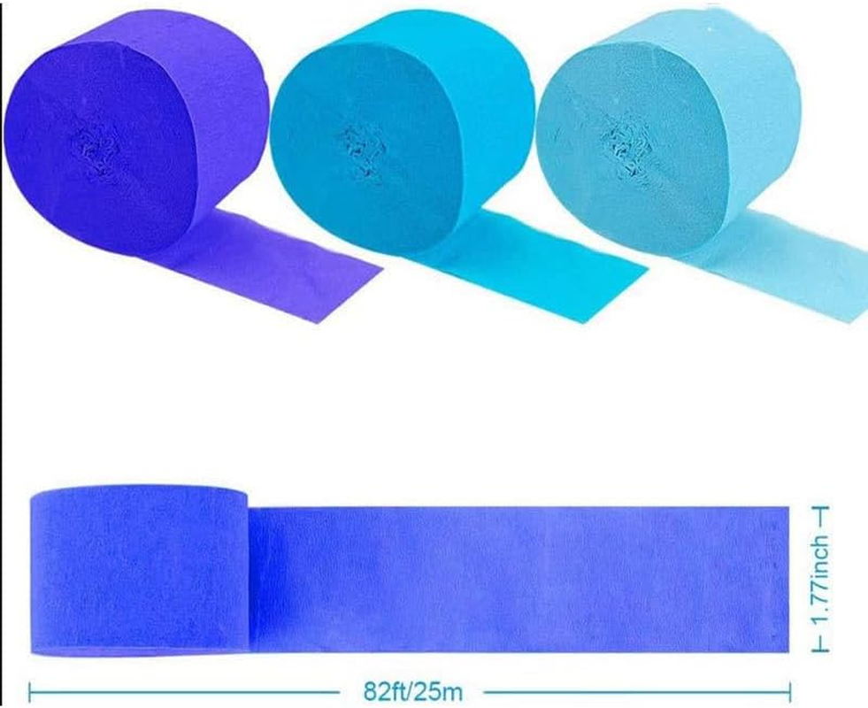 Rainbow Streamers Party Decorations Streamer, 10Pcs Crepe Paper Streamer Hanging Rainbow Streamers image number 1