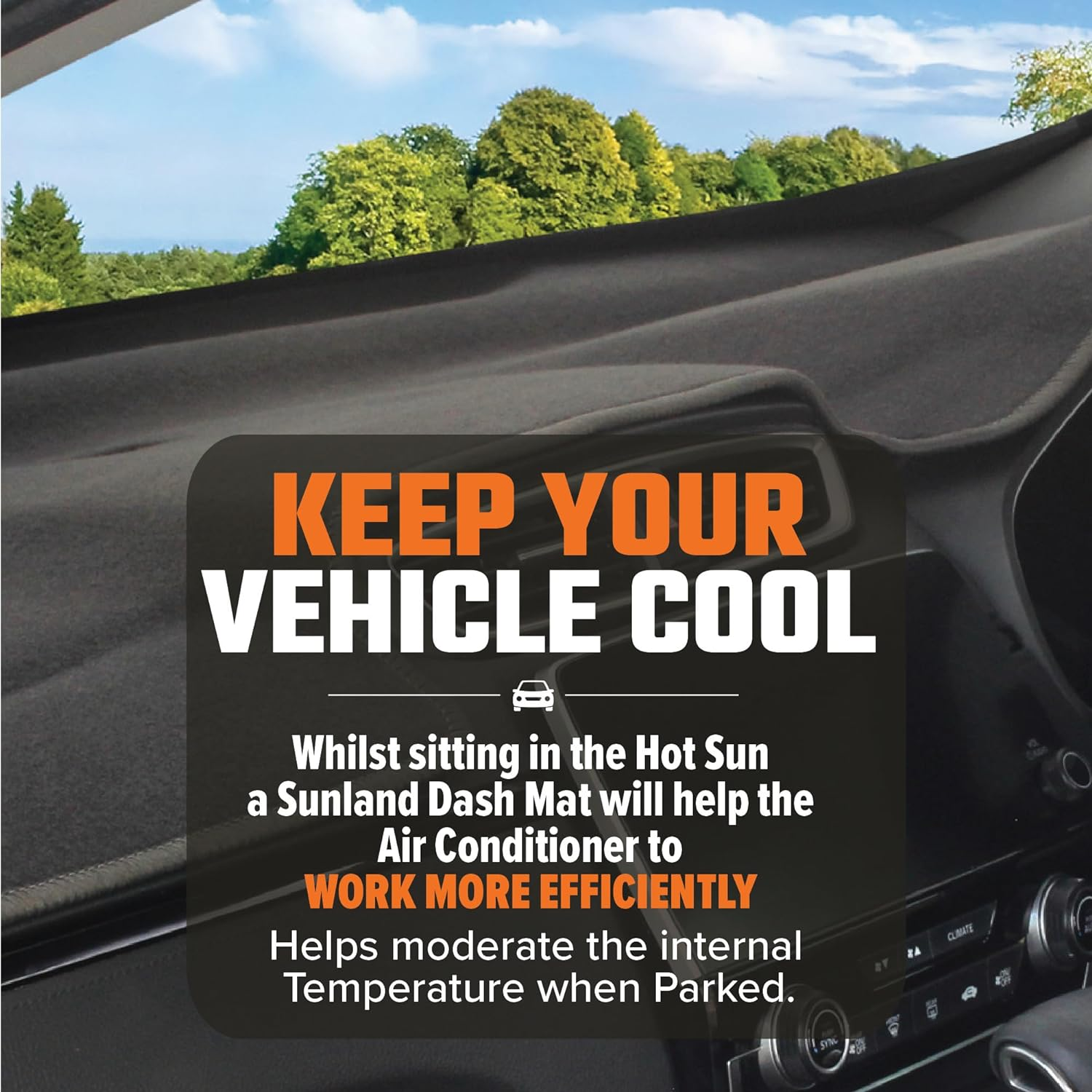 Sunland Dash Mat Charcoal Suits Nissan Juke F15 10/2013-01/2020 All Hatchback Models - D8206 2013 2014 2015 2016 2017 2018 2019 2020 image number 1