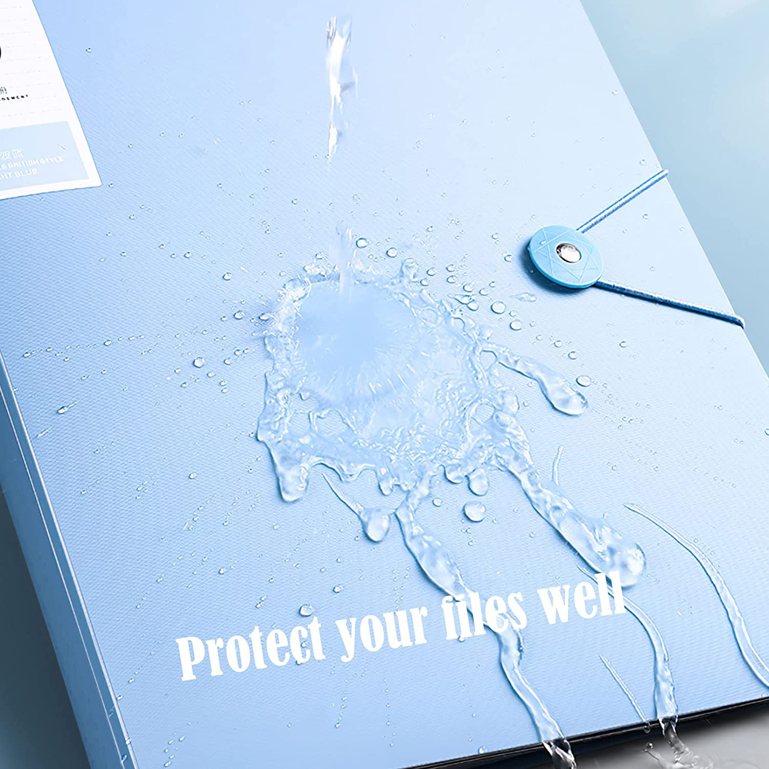 Binder with Plastic Sleeves 40/60/80 Pocket Bound Sheet Protector Presentation Book, Display Book, for A4 Size Inserts (40 Pocket, Blue) image number 2