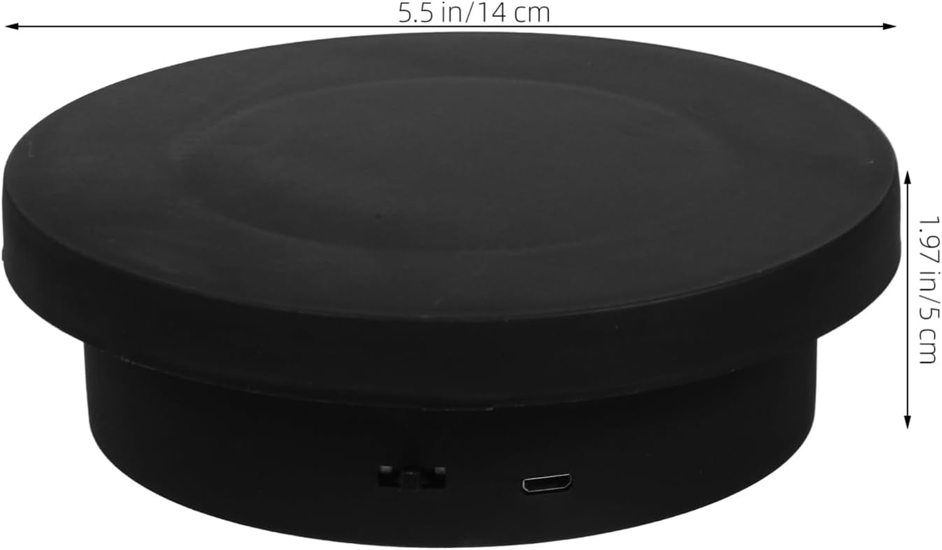 SOLUSTRE Motorized Rotating Turntable Display Stand Display Stands for Shopping Malls Studios - Black image number 3