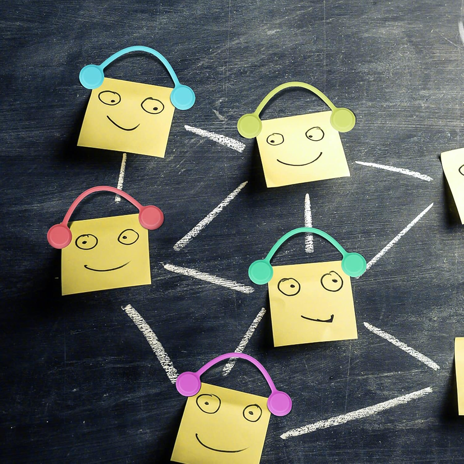 16Pcs Magnetic Twist Ties Magnetic Cable Ties Clips Cable Straps Cord Ties Organizers Silicone Reusable Cable Ties for Cable Earphone Line USB Cables Charging Cords Pens Key Chains (8 Colors) image number 1