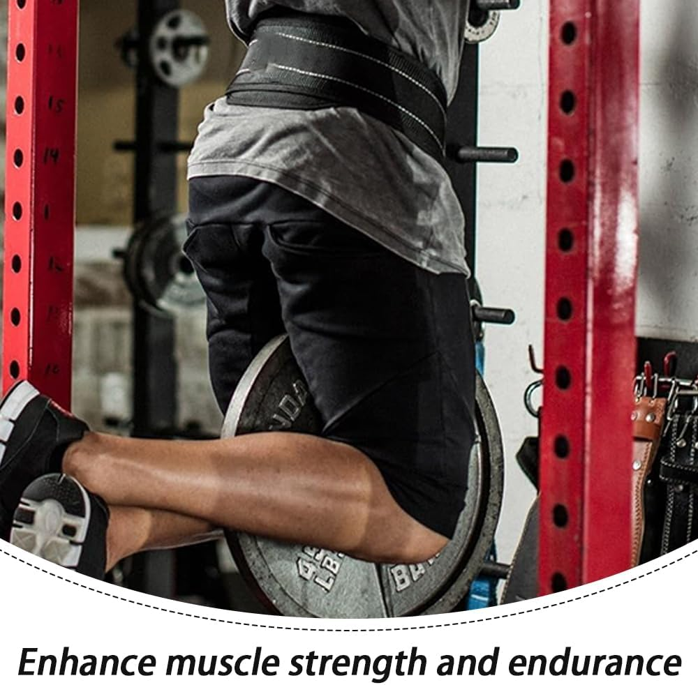 Dip Belt for Weightlifting with 70Cm Steel Chain, Pull-Ups Belt Weight Belt Gym Lifting Belt for Powerlifting for Weight Lifting, Squat, Strength Training, Gym Fitness image number 6