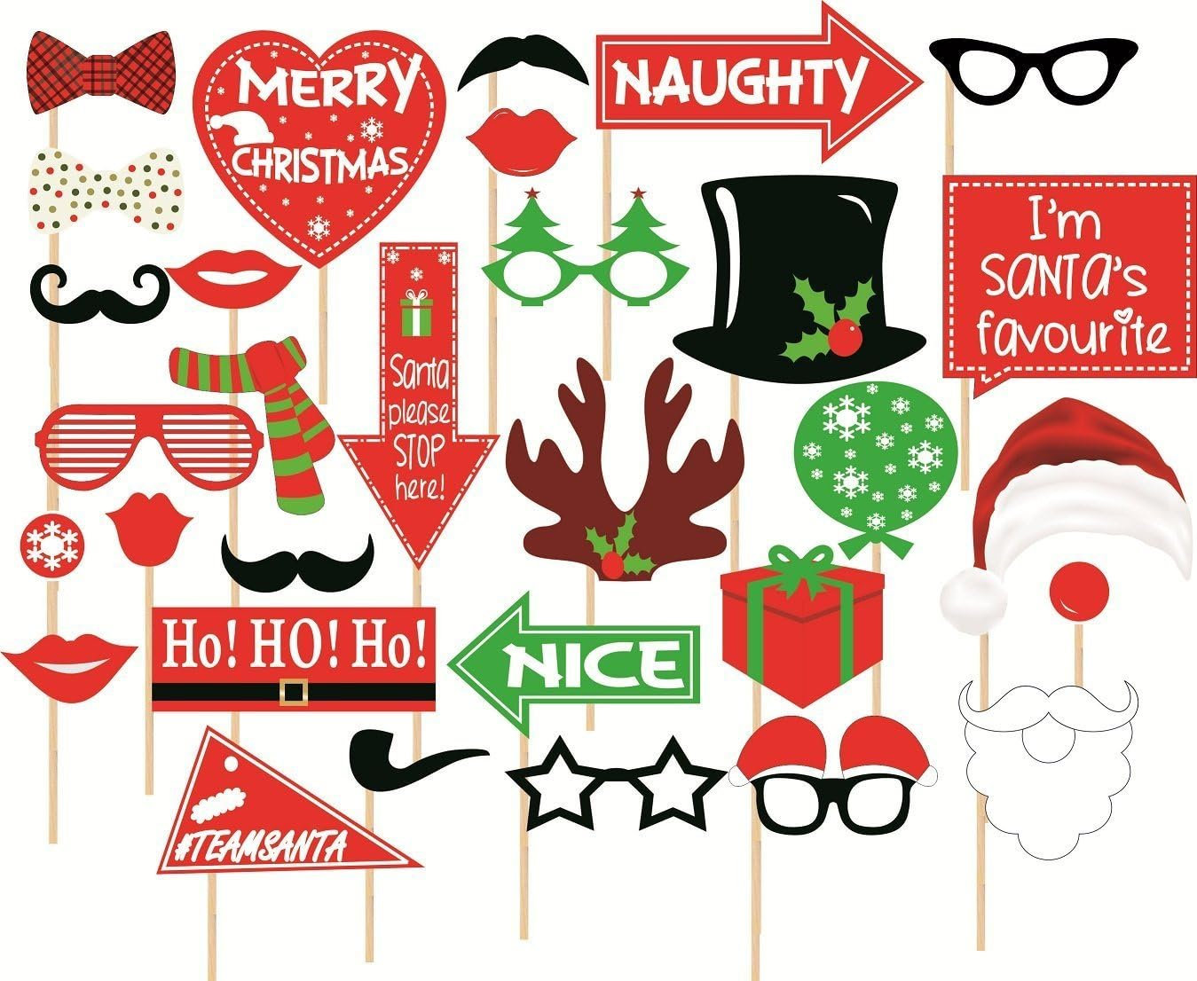 Samyuktha Envogue Christmas Party Photography Props Christmas Party Decoration Kids Craft Item (Random Items) image number 2