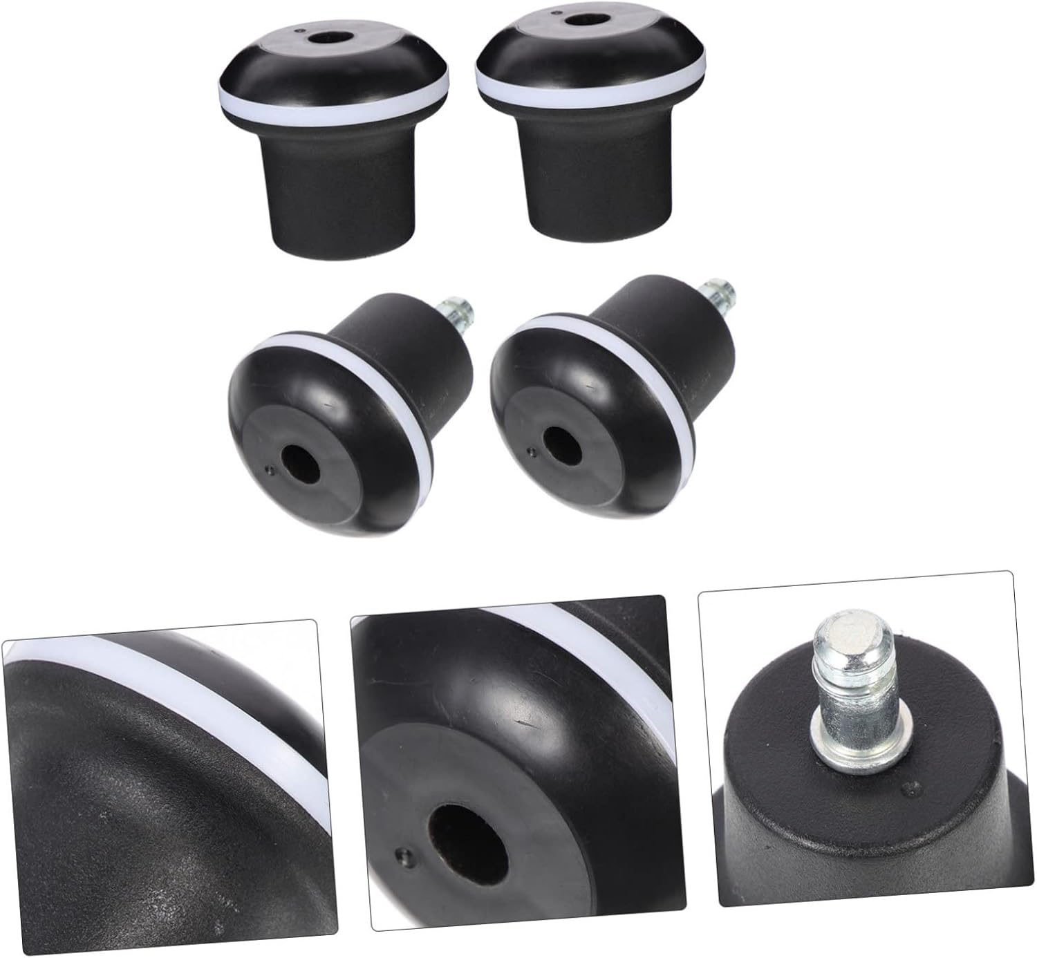 Household Chair Wheel Replacements 7.5X6.1Cm High-Grade Plastic Footed Chair Pads Easy to Install for Floor Protection image number 6