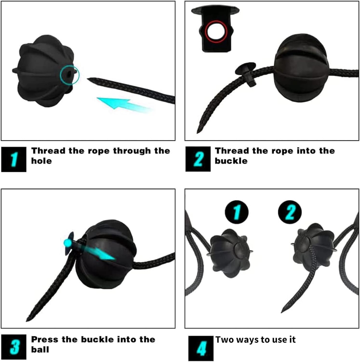 2Pcs Car Rear Parcel Shelves String Holding Strap Cord Rope image number 2