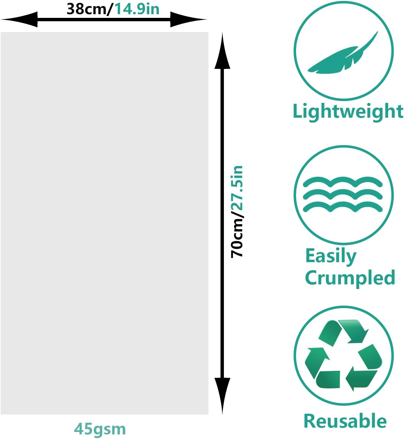 Packing Paper Sheets for Moving Newsprint Paper Newsprint Packing Paper Sheets for Shipping Transportation Wrapping Fill the Moving Boxes and Protect Fragile Items (100 Sheets, 38X70Cm, 14.9"X27.5") image number 3