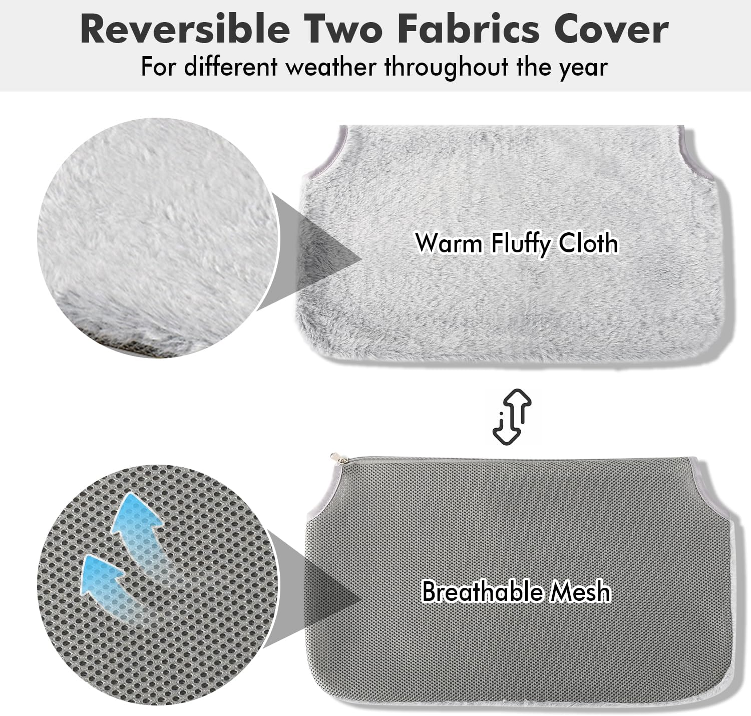 AMOSIJOY Cordless Window Perch Cat Hammock, Large Window Beds with 4 Suction Cups & Solid Metal Frame, Foldable Seat for Indoor Cats (Medium) image number 3