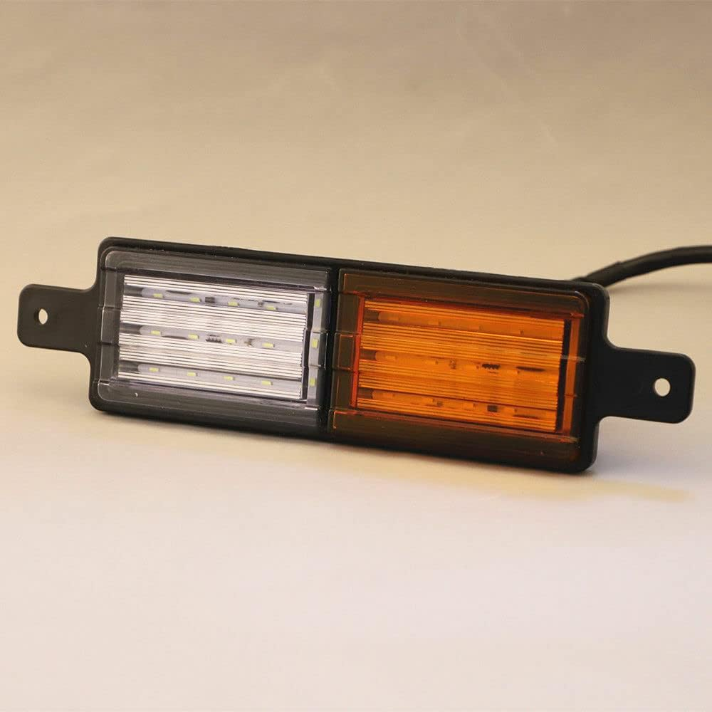 2X 30 LED Bullbar Indicator Lights Front Park DRL Amber for Marker Lamp image number 5