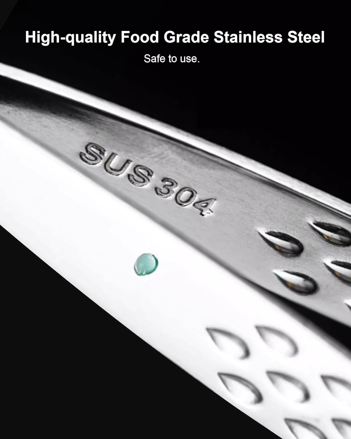 2 Pcs 11 Inches Korean BBQ Tongs Stainless Steel Grill Tongs Cooking Tweezers Japanese Barbecue Tong for Kitchen Cooking Salads Pasta Buffet Food Serving image number 6