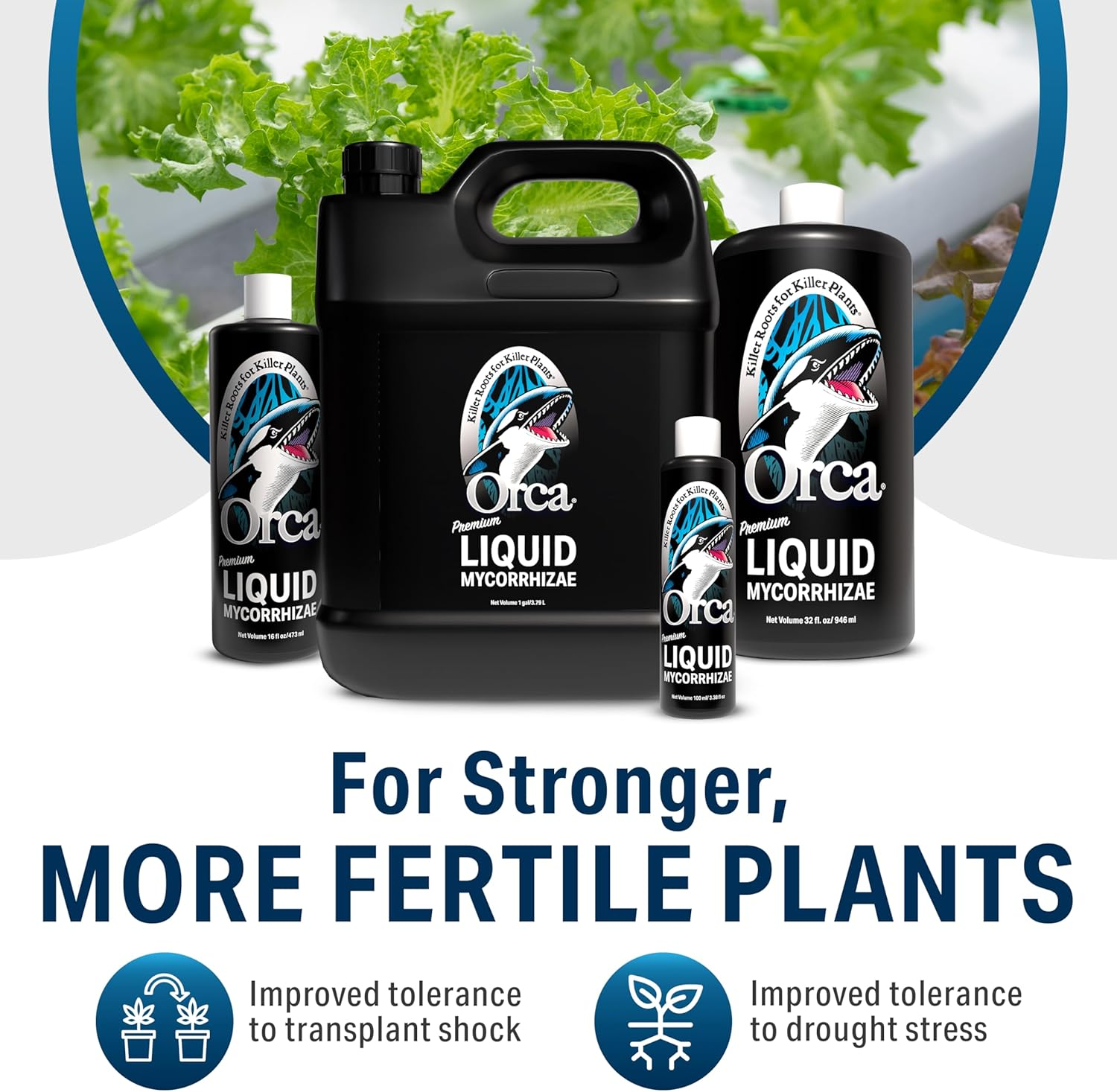Plant Revolution PRPSO32 FGORCA-32OZ Orca Premium Liquid Mycorrhizae 32 Ounce, 1 Quart image number 3