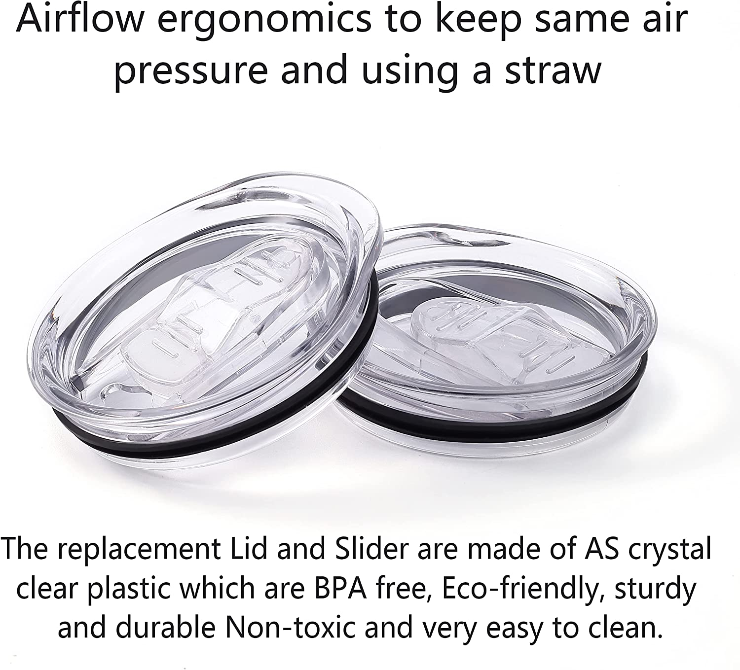 12Oz Stemless Wine Tumbler Lid Replacement (4 Pack)，2.9 Inch Diameter Spill Proof，For Sivaphe and Corkcicle Double-Wall Stainless Steel Travel Coffee Mug image number 4