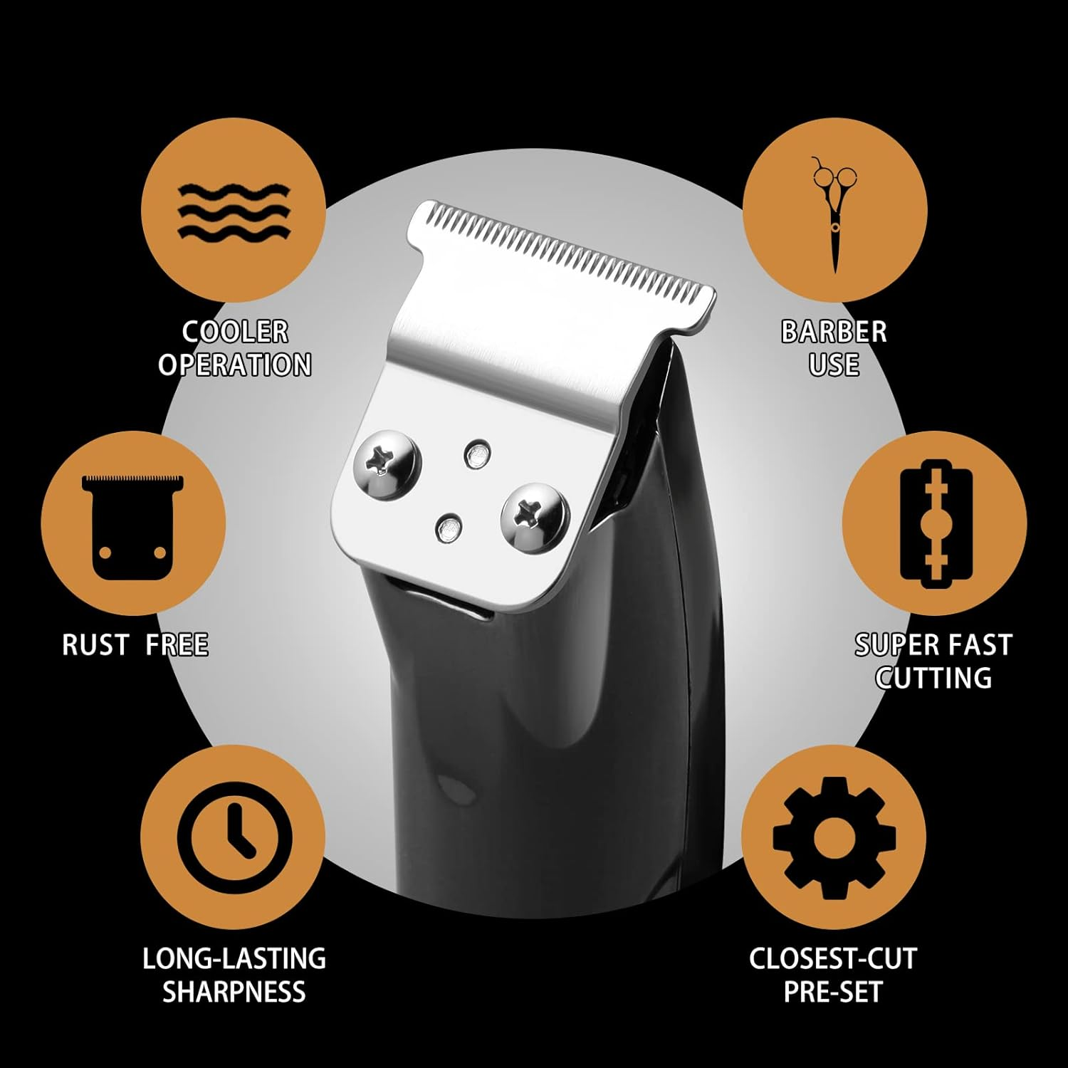 Replacement Blade for Andis Slimline Pro Li D8 Trimmer, 32105 Stainless-Steel Deep-Tooth T Blade Compatible with Andis Slimline Pro Li D8/D7 - Close & Sharp Cutting, Zero-Gapped Blade - Silver image number 2