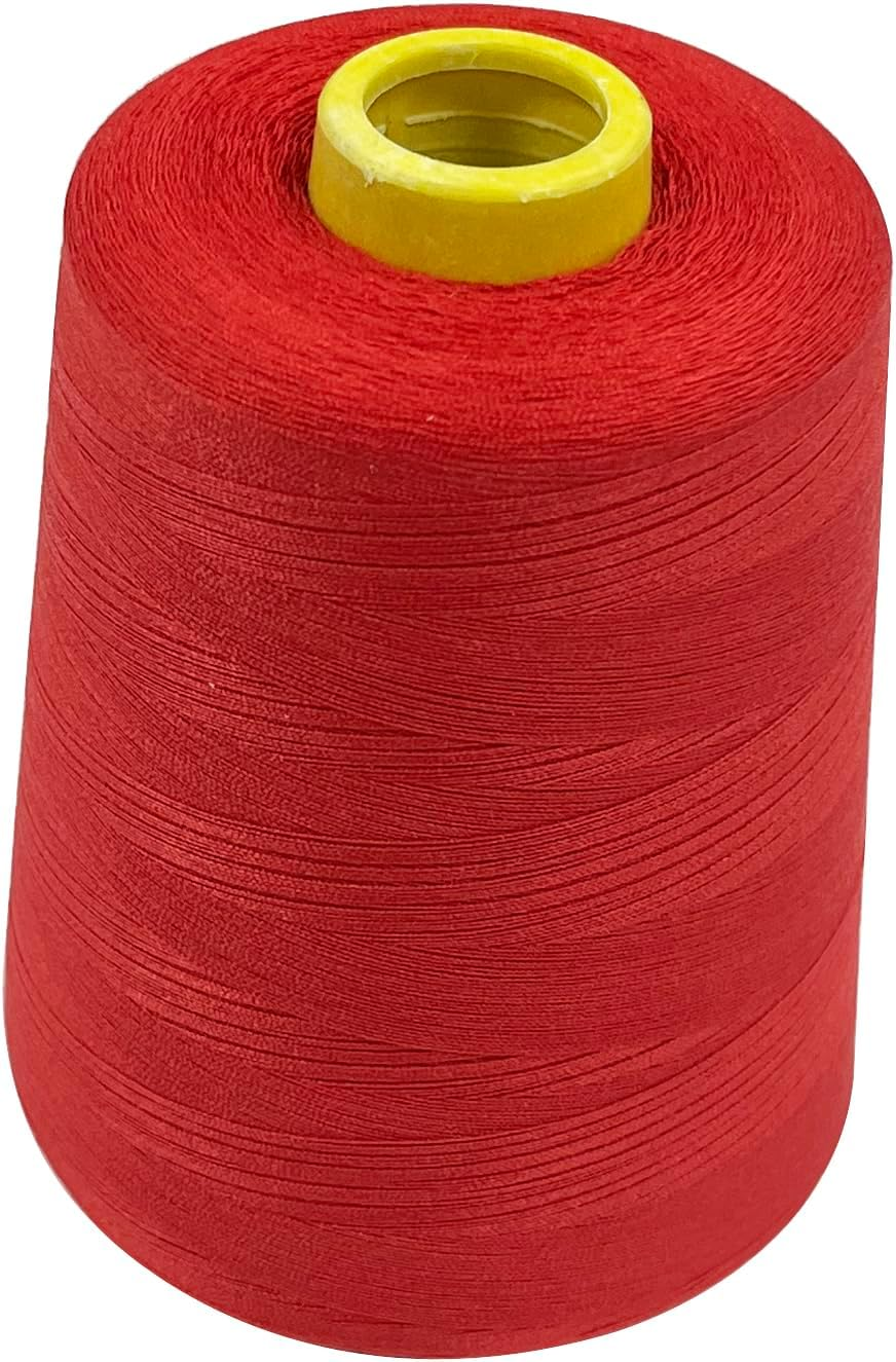 Polyester Sewing Thread, All-Purpose Sewing Machine Thread, 8000 Yards /7315.2 M 40S/2 Premium Quality Thread(Red)