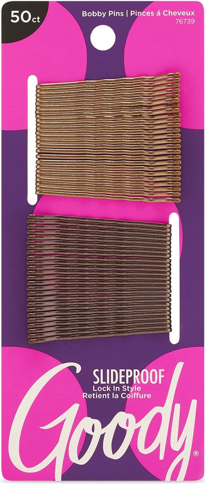 Goody Slideproof Hair Bobby Pins, 26 Count, Metallic Blonde, Slideproof and Lock-In Place, Suitable for All Hair Types, Pain-Free Accessories for Women, Men, Boys and Girls, All Day Comfort image number 5