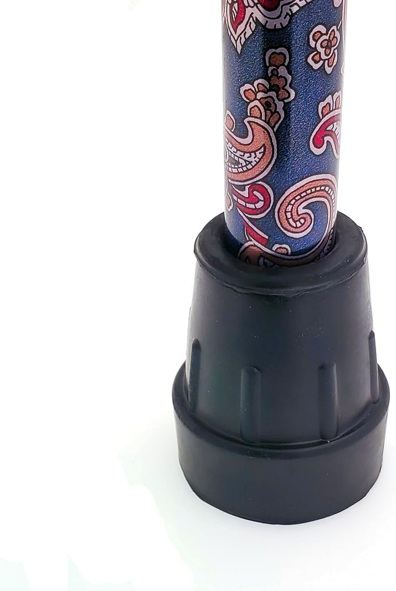 Qty: 4X 18/19Mm Heavy Duty Rubber Ferrules Tips for Walking Sticks Crutches Zimmer Frames - Black - by Lifeswonderful image number 1