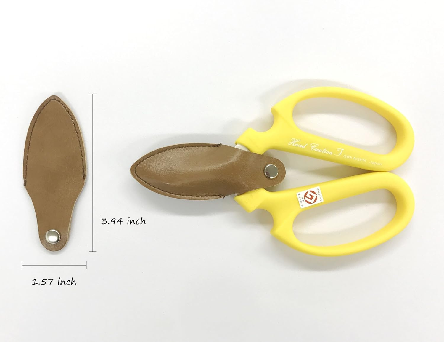 Flower Scissors Hand Creation F-170 Limited Color Yellow image number 4