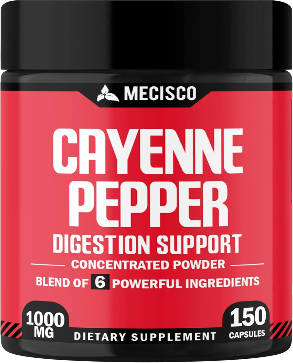6In1- Cayenne Pepper Capsules with Ginger Root, Beet Root, and Black Pepper and More - 150 Capsules image number 3