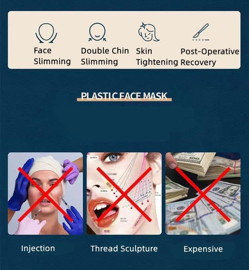 Beauty Face Sculpting Sleep Mask, Face Lifting Mask, V Line Lifting Mask, Double Chin Strap Face Sculpting Chin Lifting Face Mask, Chin up Face Lifting Belt Mask (1 Pack, Pink) image number 4