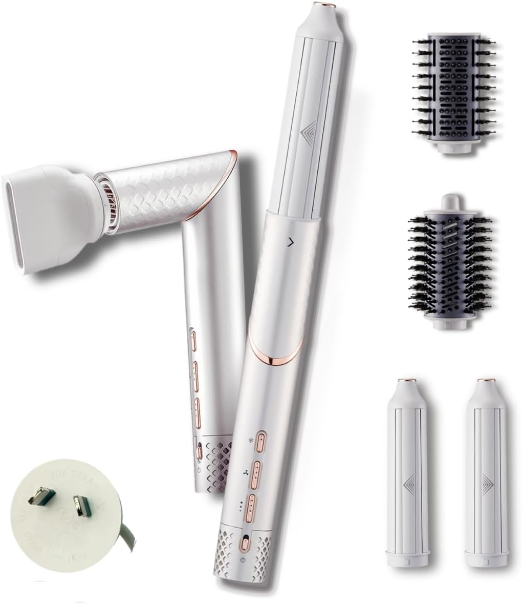 GLAMUP&reg; 5 in 1 Flex Hair Styler-Advanced High Speed Hair Dryer with Air Curler, Hair Dryer Brush, No Heat Damage, for All Hair Types, Perfect for Travel, Gift Set image number 2