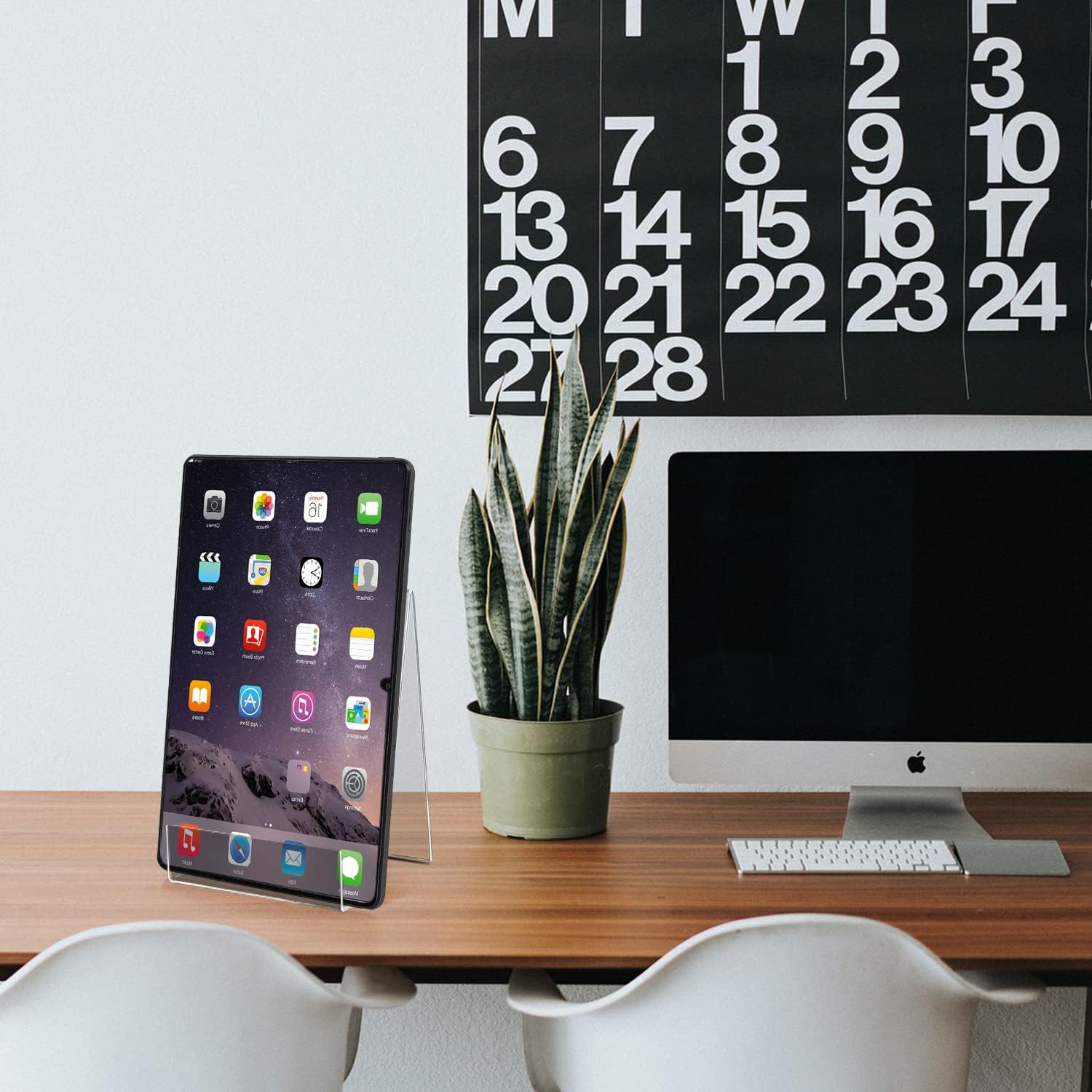 ZOEY Acrylic Book Stand with Ledge Clear Display Easels Plate - 5 Pack Small Book Holder Easel Stand for Books Display, Music Sheets, Artworks, CD, Tablet Holder (Small) image number 7