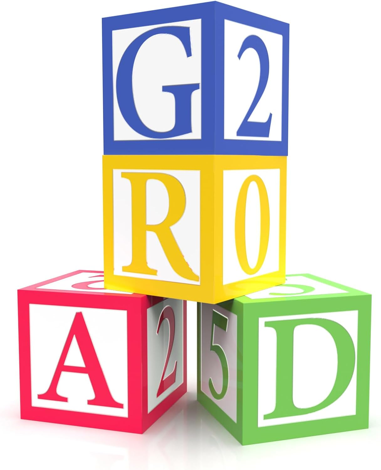 6 Pieces ABC and 123 Friends Street Party Decorations 12 X 12 Inch ABC Alphabet Block Boxes Party Favor Balloon 123 Balloon Box Inspire Story Birthday Party Decor for School Celebration Baby Shower