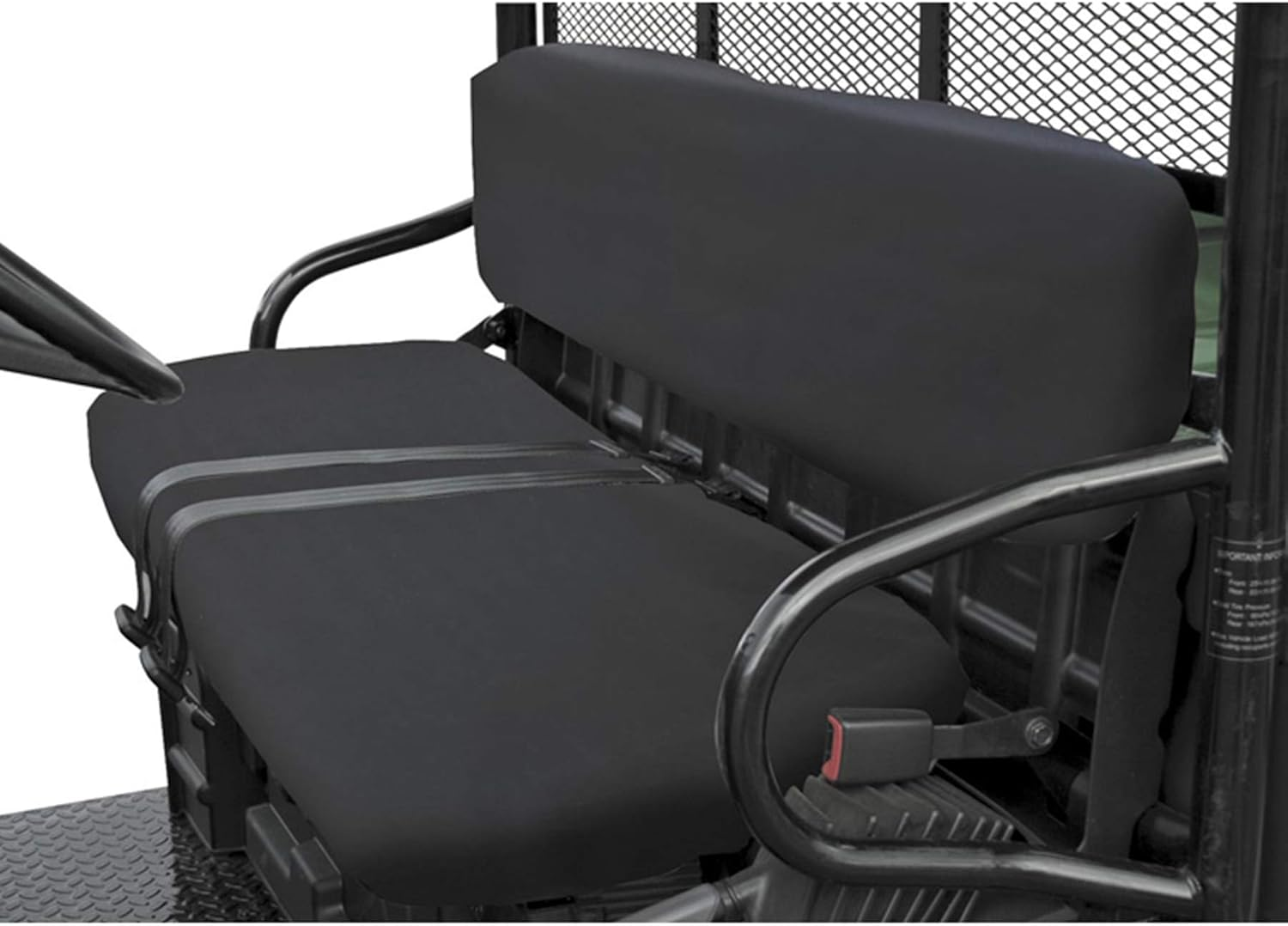 Classic Accessories Quadgear UTV Seat Cover (Black, Fits Polaris Bench)