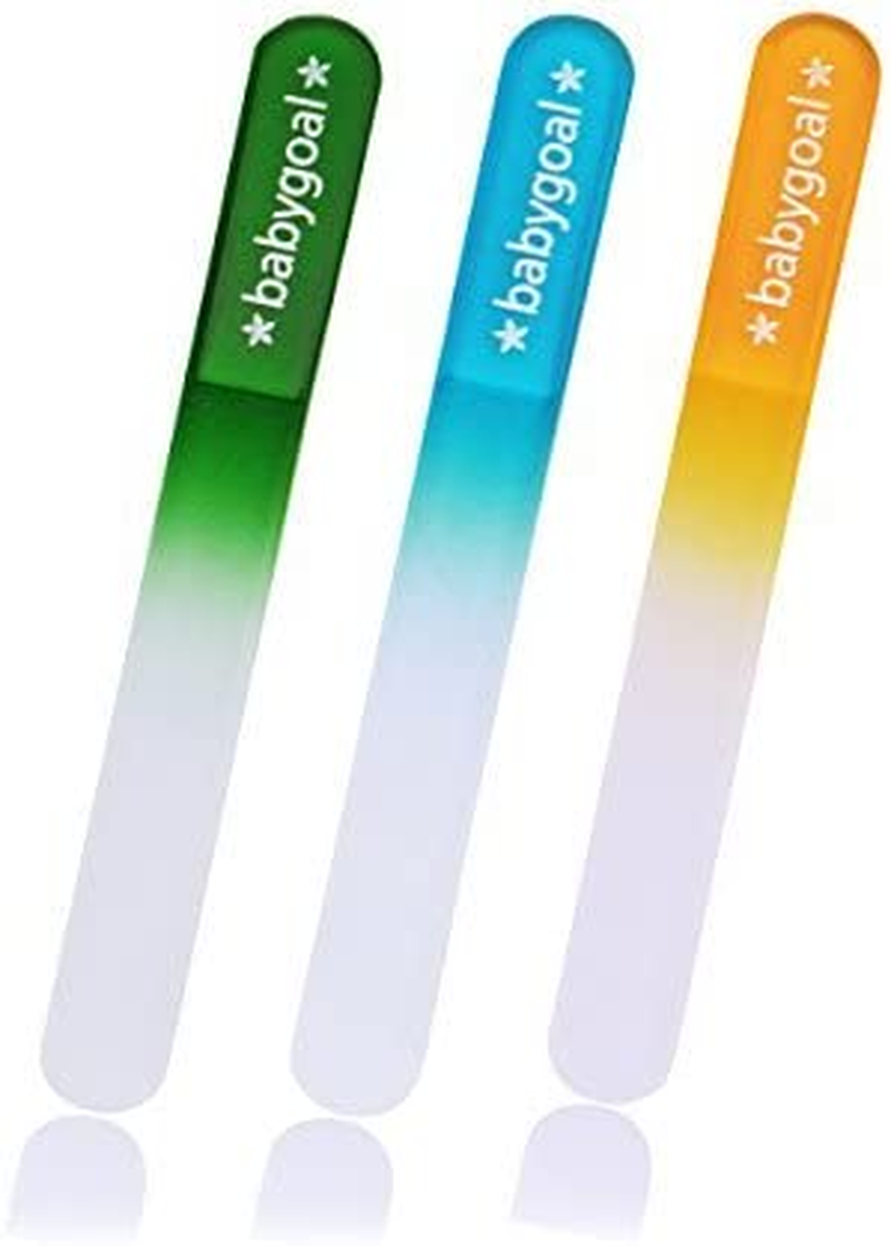 Babygoal Baby Nail Files 3 Pack,Newborn Nail Files with a Pouch,Genuine Czech Float Glass, Gift for Newborns,Toddlers,Infant, Babies &Young Children 3NF02 image number 4