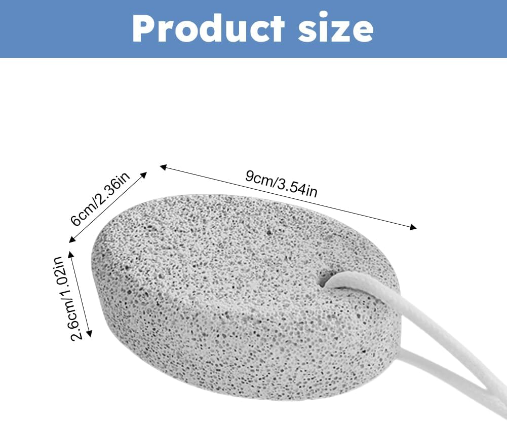 2PCS Natural Foot Pumice Stone for Feet,Lava Pedicure Tools Hard Skin Callus Remover for Feet and Hands,Foot File Exfoliation to Remove Dead Skin,And Callusess image number 4